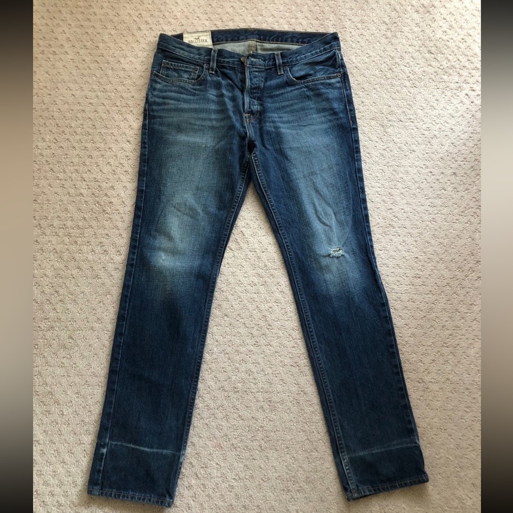 Hollister Men's Blue Jeans Size W34 L32